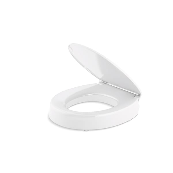 Kohler Hyten Elevated QuietClose Roundfront toilet seat, Plastic